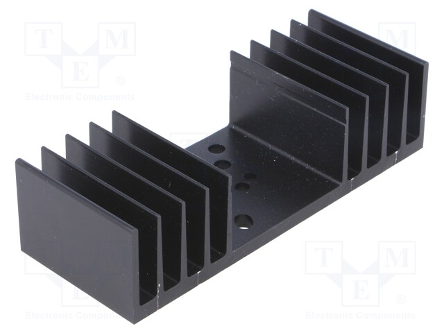 Heatsink: extruded; TO3; black; L: 37.5mm; W: 97mm; H: 25mm; 3.8K/W