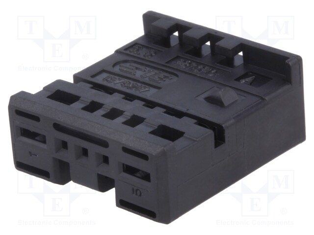Connector: automotive; MPQ,MQS; plug; female; for cable; black