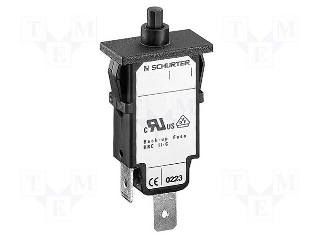 Overcurrent breaker; Urated: 240VAC; 48VDC; 4A; Contacts: SPST