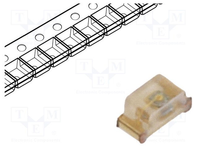 LED; SMD; 0402; blue; 20÷50mcd; 1x0.5x0.5mm; 140°; 3.2÷4V; 20mA