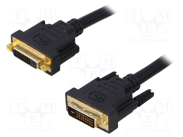 Cable; dual link; DVI-D (24+1) socket,DVI-D (24+1) plug; 10m