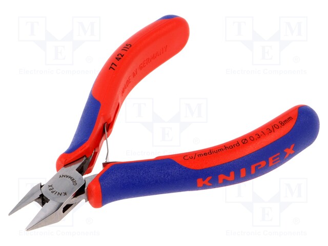 Pliers; side,cutting; Pliers len: 115mm; Cut: with small chamfer