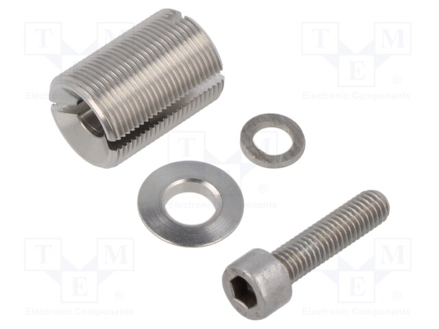 Levelling part; steel; Thread: M18; Plating: black finish