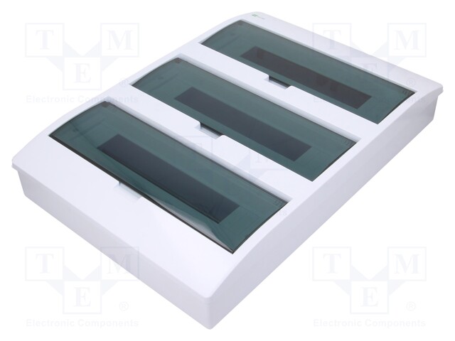 Enclosure: for modular components; IP40; white; No.of mod: 54