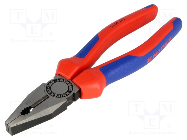 Pliers; universal; 200mm; for bending, gripping and cutting