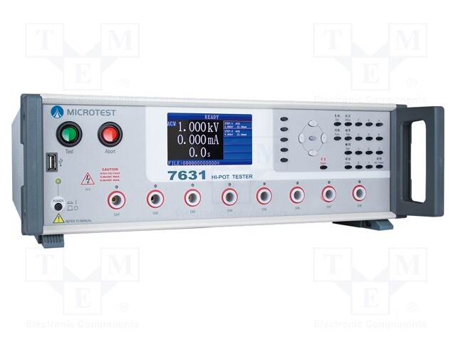 Safety tester; Utest: 10÷5000VAC,10÷6000VDC; True RMS; 1Ω÷12GΩ