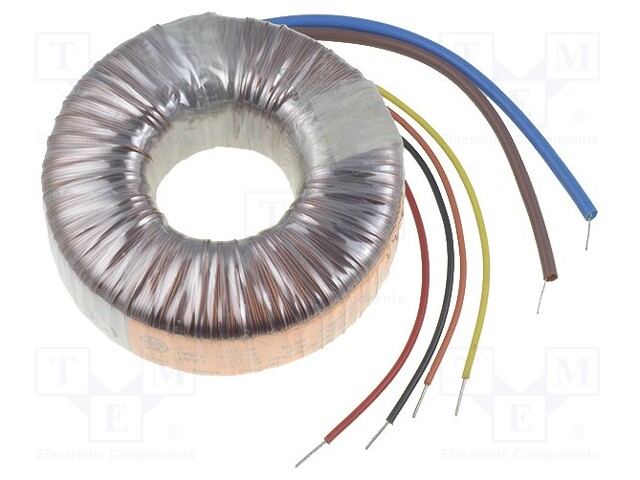 Transformer: toroidal; 225VA; 230VAC; 15V; 15V; 7.5A; 7.5A; 1.9kg