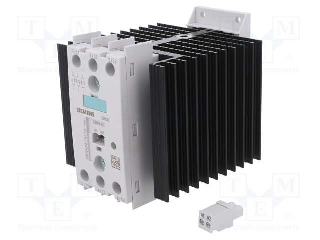 Relay: solid state; Ucntrl: 230VAC; 30A; 48÷600VAC; 3-phase; DIN