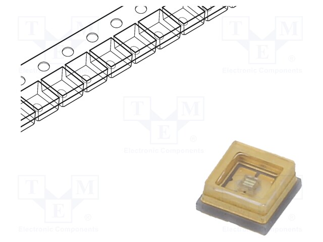 LED; UV-C; 3535; 120°; 150mA; λd: 270-285nm; 3.45x3.45x1.78mm; 5÷8V