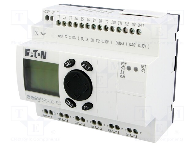 Programmable relay; OUT1: 8A; IN: 12; Anal.in: 4; Analog.outputs: 1