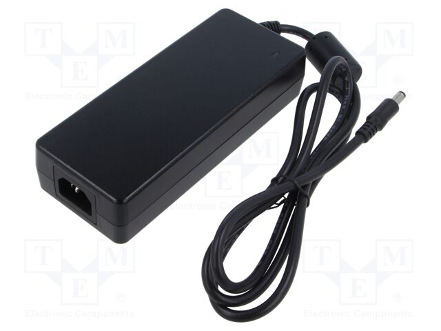 Power supply: switched-mode; 20VDC; 6A; Out: 5,5/2,5; 120W; 89%