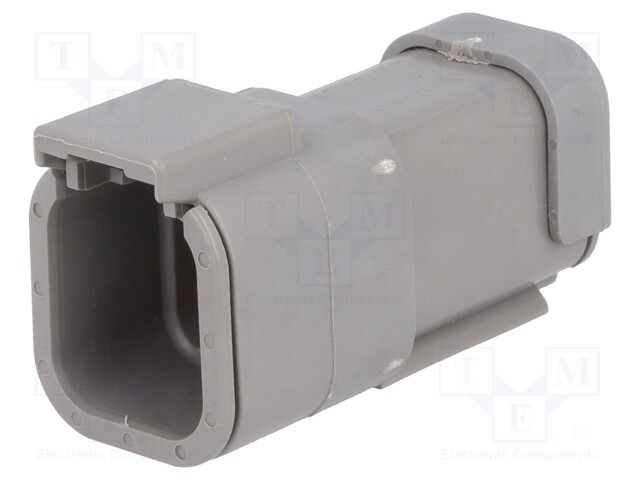 Connector: wire-wire; DTM; plug; male; PIN: 6; IP68; Locking: latch