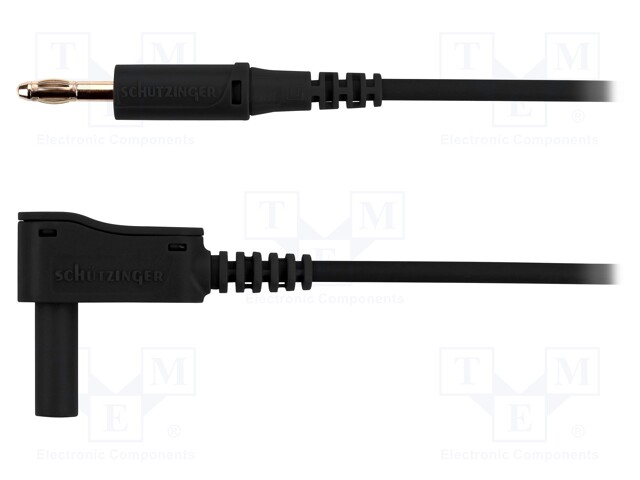 Test lead; PVC; 2m; black; 32A; 70VDC; Cond.cross sec: 2.5mm2