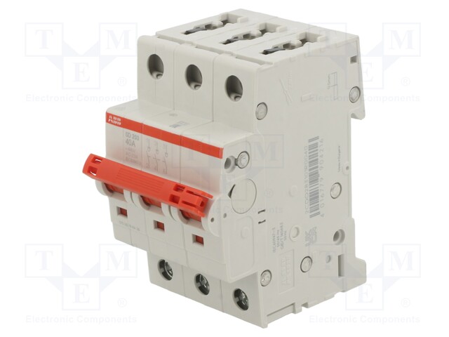 Switch-disconnector; Poles: 3; DIN; 40A; 400VAC; SD200; IP20