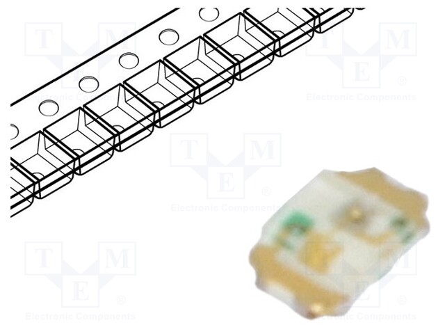 LED; SMD; 0402; green; 56÷100mcd; 1x0.6x0.2mm; 3V; 5mA; λd: 520-535nm