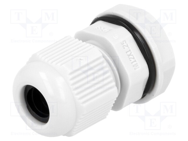 Cable gland; M12; IP68; Mat: polyamide; grey; UL94V-2; 12.1mm