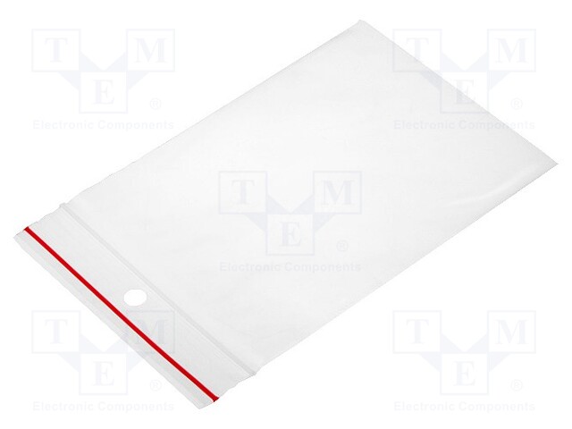 Self-seal bag; L: 100mm; Width: 70mm; Thick: 45um; polyetylene