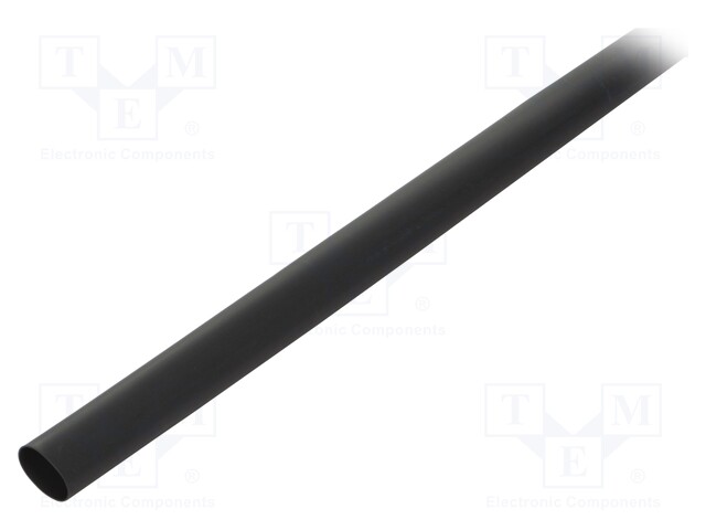 Heat shrink sleeve; glueless; 3: 1; 24mm; L: 1.2m; black; CGAT; 5pcs.