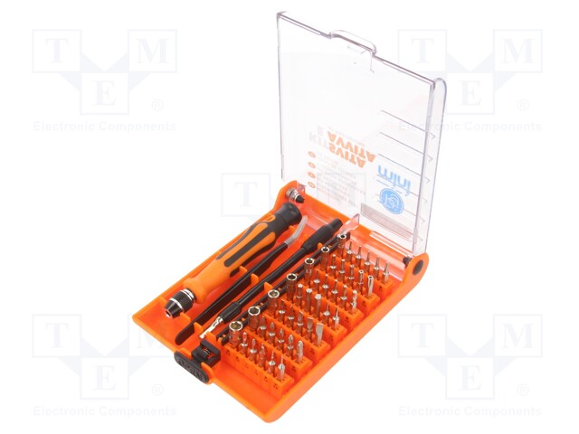 Kit: screwdriver; precision; plastic box; 45pcs.