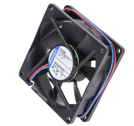 Fan: DC; axial 80x80x25mm, 12VDC, 79m³/h, 2.2W, 37dBA, 3600RPM, Sleeve Bearing