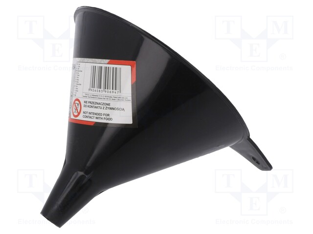 Funnel; polypropylene; Application: for operating fluids