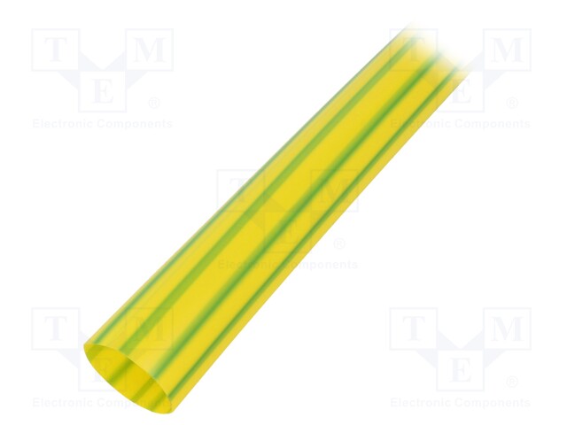 Heat shrink sleeve; glueless; 2: 1; 25.4mm; L: 1m; yellow-green