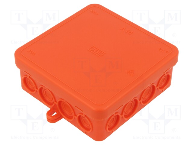 Enclosure: junction box; X: 100mm; Y: 100mm; Z: 40mm; polyetylene