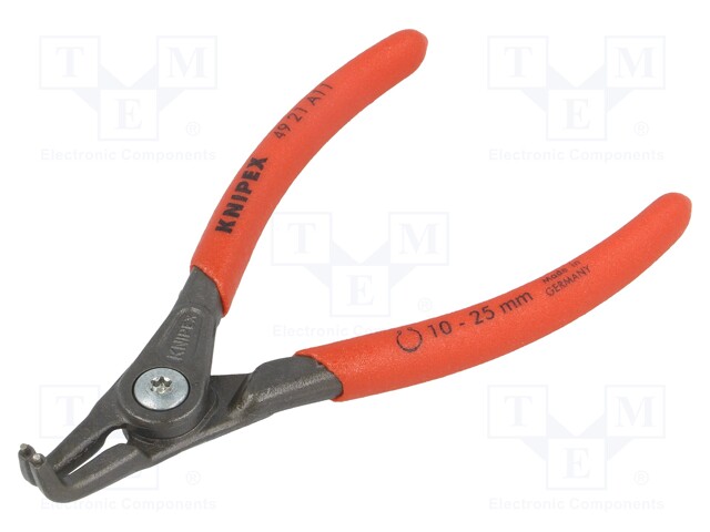 Pliers; internal circlip; Ring: external; Pliers len: 130mm