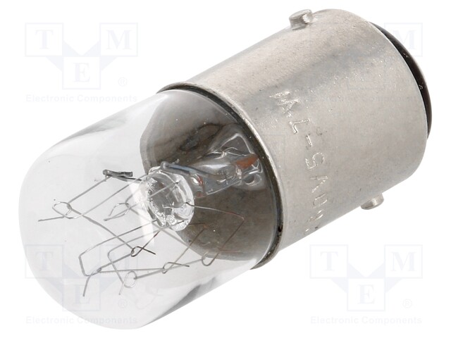 Signallers accessories: bulb; BA15D; Usup: 230VAC; 5W