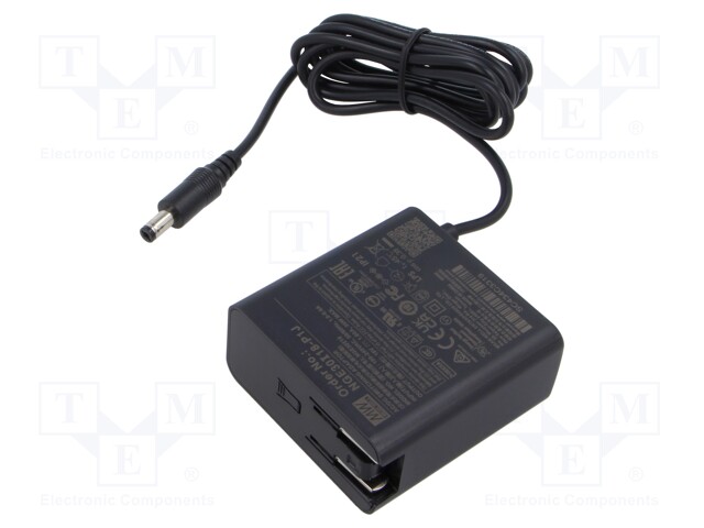 Power supply: switched-mode; plug; 18VDC; 1.66A; 30W; Out: 5,5/2,1