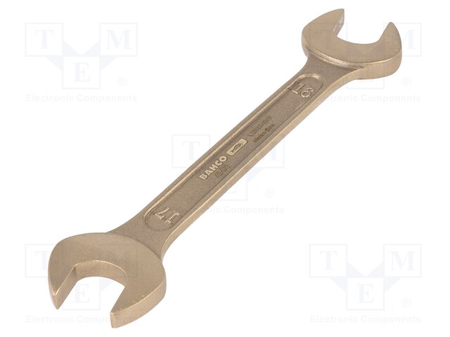 Key; spanner; 16mm,17mm; Overall len: 157mm; aluminum bronze