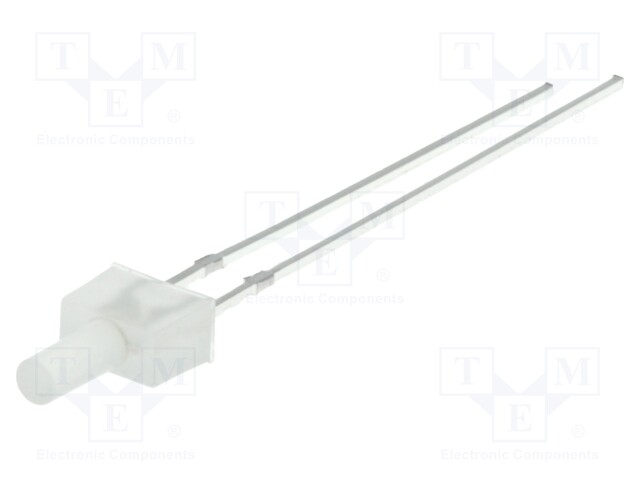 LED; 2mm; white cold; 500÷750mcd; 90°; Front: flat; 2.8÷3.6V; THT