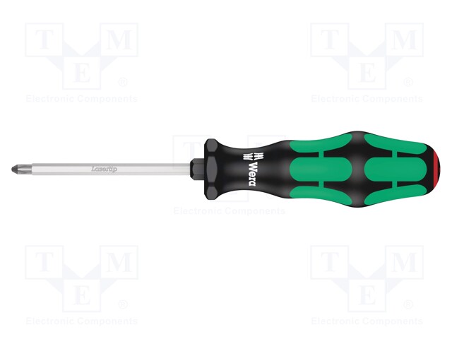 Screwdriver; Phillips; PH1; Blade length: 80mm; Overall len: 178mm