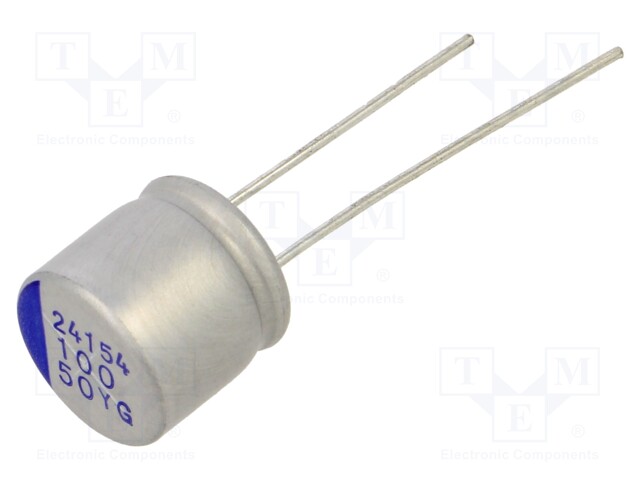 Capacitor: hybrid; THT; Pitch: 5mm; -55÷125°C; ±20%; 100uF; 50VDC