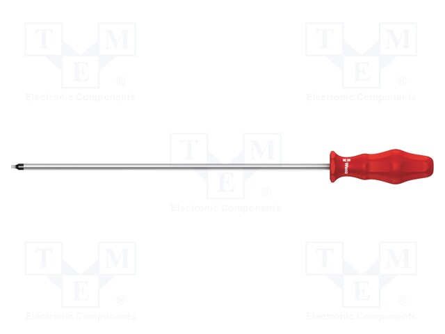 Screwdriver; square; #2; Blade length: 300mm; Overall len: 405mm