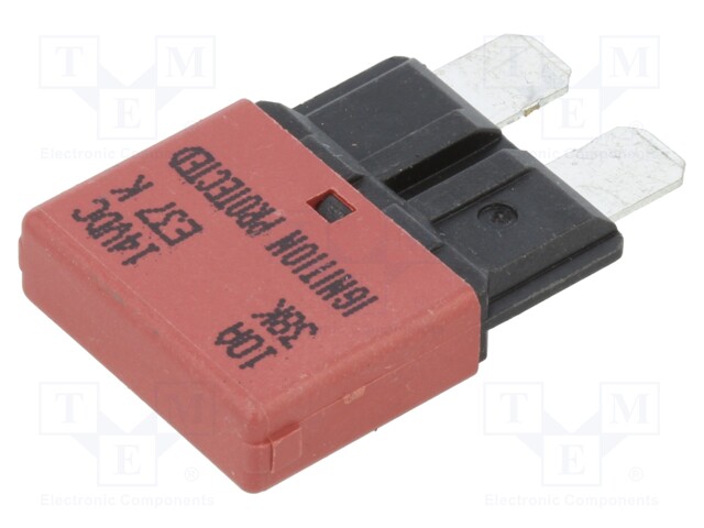 Fuse: fuse; 10A; 14VDC; automotive; 20.5mm