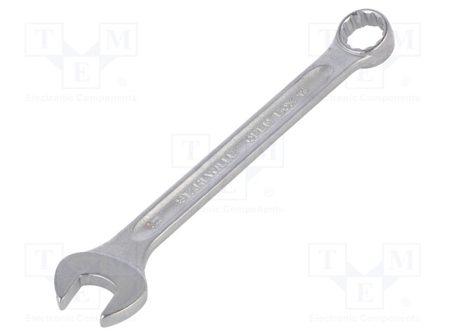 Wrench; combination spanner; 11mm; chromium plated steel