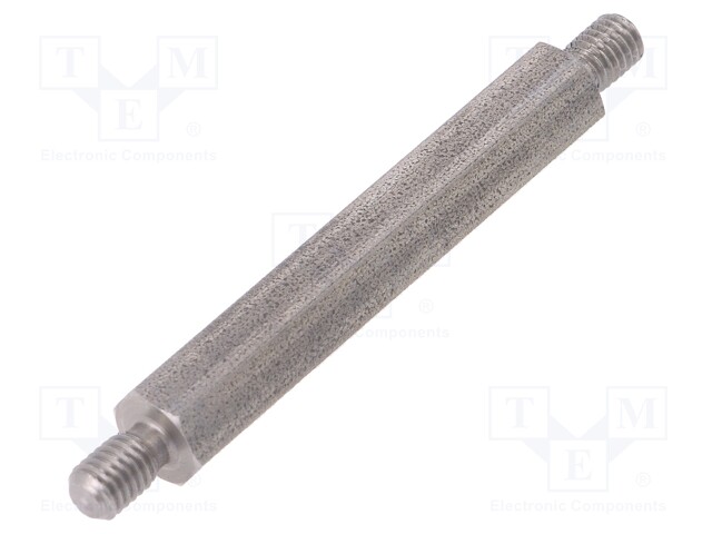 Screwed spacer sleeve; 50mm; Ext.thread: M5; hexagonal