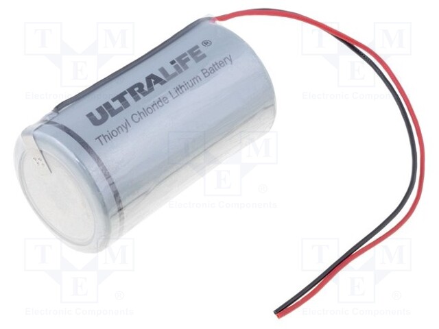 Battery: lithium; 3.6V; D; cables; Ø34.2x61.5mm; 19000mAh