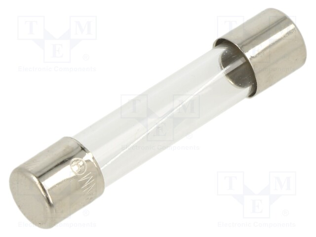 Fuse: fuse; 8A; 250VAC; glass; 6.35x31.8mm; brass; bulk