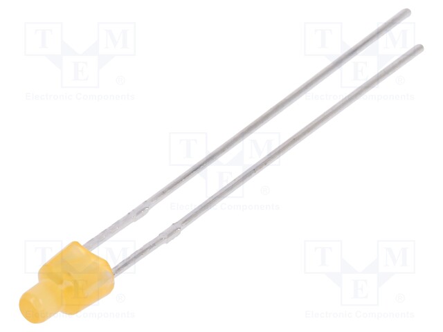 LED; 2mm; orange; 45÷90mcd; 150°; 1.5÷2.4V; Front: flat