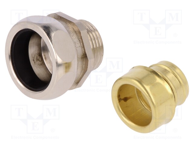 Straight terminal connector; ØBraid : 45mm; brass; SILVYN® AS-P