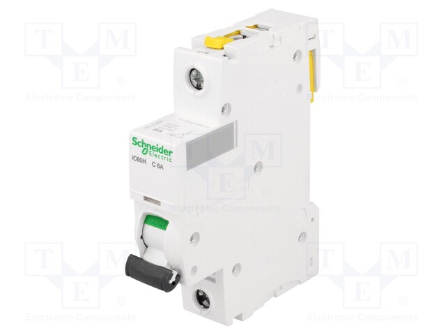 Circuit breaker; 230VAC; Inom: 6A; Poles: 1; DIN; Charact: C; 10kA