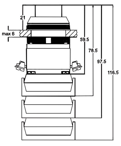 Switch: push-button; Stabl.pos: 1; NC x2; 30mm; red; IP56; Pos: 2