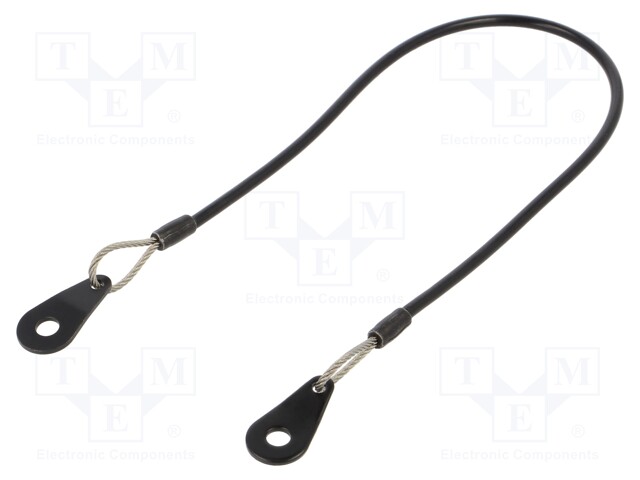 Retaining cable; Plating: PVC; Mat: stainless steel; 500mm