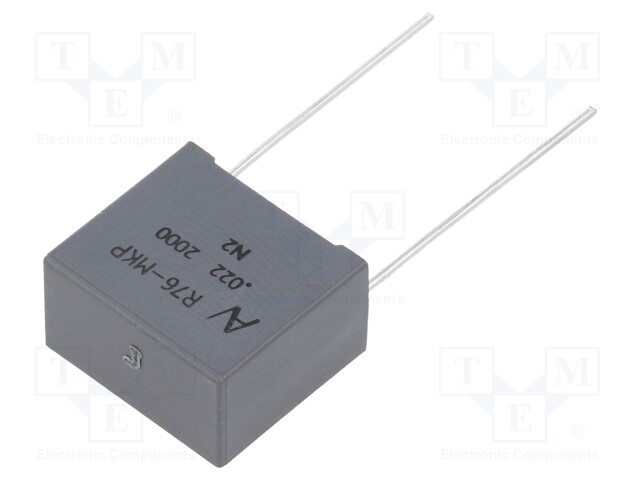 Capacitor: polypropylene; 0.022uF; ESR: 28.94mΩ; THT; ±5%; 3.96A