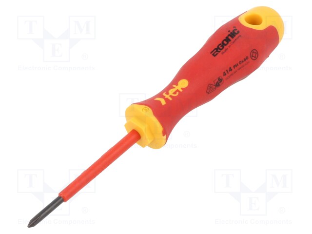 Screwdriver; insulated; Phillips; PH0; ERGONIC®