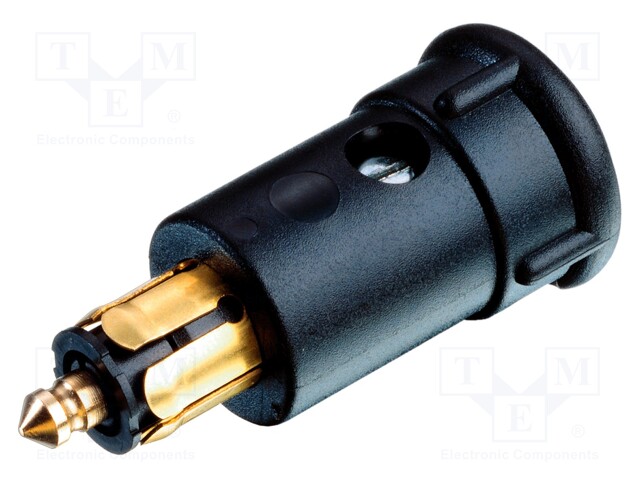 Cigarette lighter plug; screw terminal; 12A; Sup.volt: 12÷24VDC