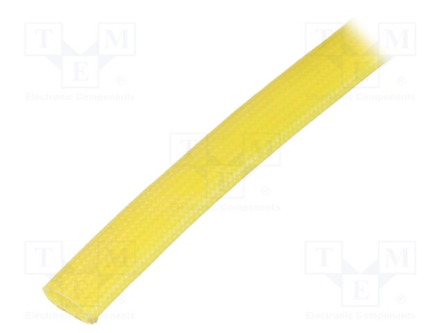 Insulating tube; yellow; -30÷155°C; Øint: 6mm; L: 10m; 3kV/mm