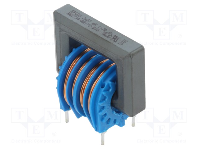 Inductor: common mode; THT; 27mH; 1.7A; 320mΩ; -30÷50%; vertical